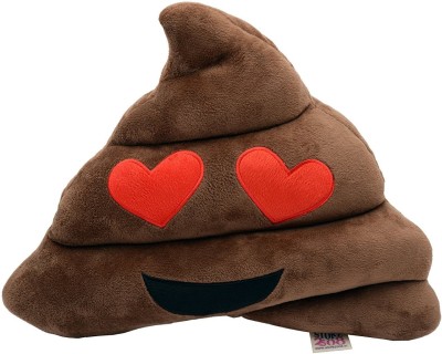 

Store2508 Soft Smiley Emoticon Emoji Cushion Poop Pillow Stuffed Plush Toy (Choc Brown Design B) - 28 cm(Brown)