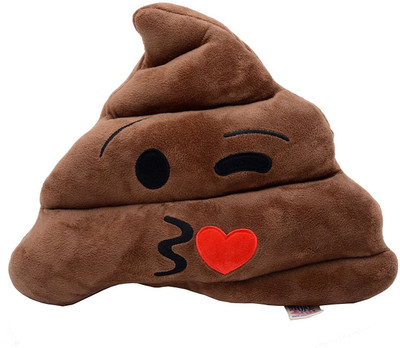 

Store2508 Soft Smiley Emoticon Emoji Cushion Poop Pillow Stuffed Plush Toy (Choc Brown Design C) - 28 cm(Brown)