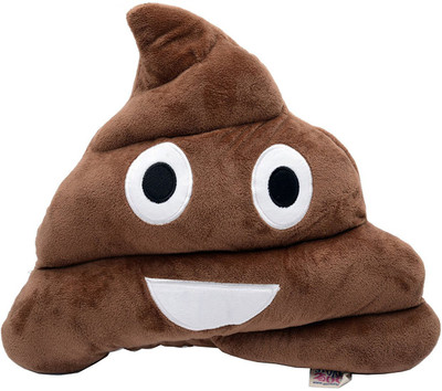 

Store2508 Soft Smiley Emoticon Emoji Cushion Poop Pillow Stuffed Plush Toy (Choc Brown Design A) - 28 cm(Brown)