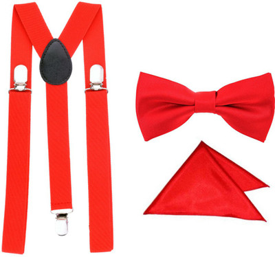 

Modishera Y- Back Suspenders for Men(Red)