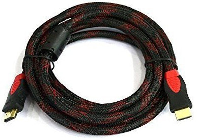 

LipiWorld TV-out Cable HDMI Male to HDMI Male Cable TV Lead 1.4V High Speed Ethernet 3D Full HD 1080p (Nylon HDMI 3 Meter)(Red Adn Black, For TV)