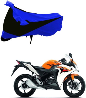 Purpleheart Two Wheeler Cover for Honda(CBR 150R, Black, Blue)