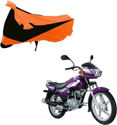 Purpleheart Two Wheeler Cover for TVS(Star City, Black, Orange)
