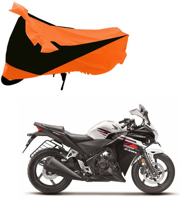Purpleheart Two Wheeler Cover for Honda(CBR 250R, Black, Orange)