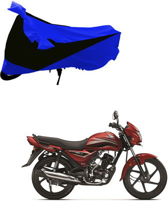 Purpleheart Two Wheeler Cover for Honda(Dream Neo, Black, Blue)