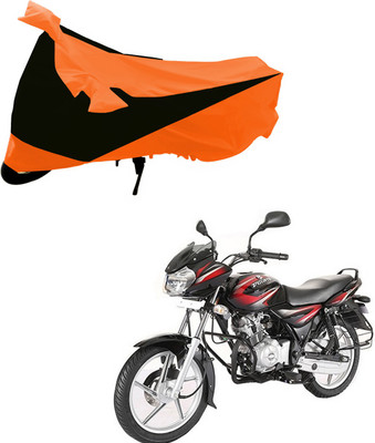 Purpleheart Two Wheeler Cover for Bajaj(Discover 150 f, Black, Orange)