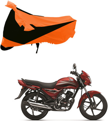 Purpleheart Two Wheeler Cover for Honda(Dream Neo, Black, Orange)