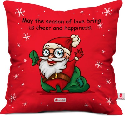 Indigifts Printed Cushions Cover(45 cm*45 cm, Red)