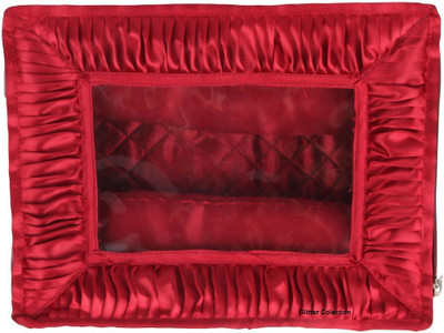 

Glitter Collection Bangle Vanity Box Travel Bangle box Vanity Box(Red)