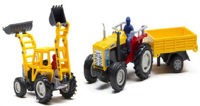 

AR Enterprises Pull Along JCB Earth Mover with Tractor(Multicolor)
