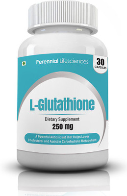 

Perennial Lifesciences L- Glutathione 250mg 30 Veggie Capsules Health Supplement(30 No)