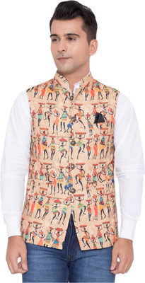 ShopyBucket Self Design Men Waistcoat
