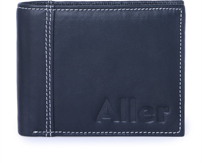 

aller Men Black Genuine Leather Wallet(6 Card Slots)