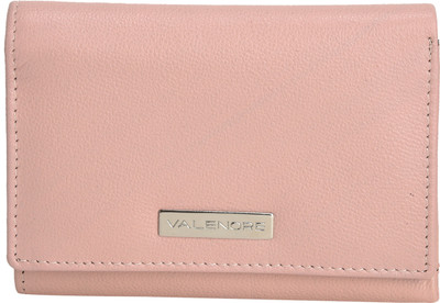 

VALENORE Women Casual Pink Genuine Leather Wallet(6 Card Slots)