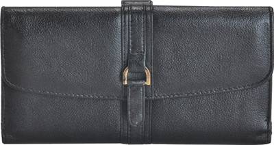 

VALENORE Women Casual Black Genuine Leather Wallet(12 Card Slots)