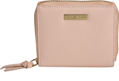 

VALENORE Women Formal Pink Genuine Leather Wallet(6 Card Slots), Light pink