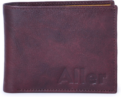 

aller Men Maroon Genuine Leather Wallet(6 Card Slots)