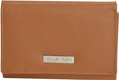 

VALENORE Women Tan Genuine Leather Wallet(6 Card Slots)