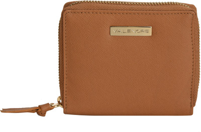 

VALENORE Women Tan Genuine Leather Wallet(6 Card Slots)