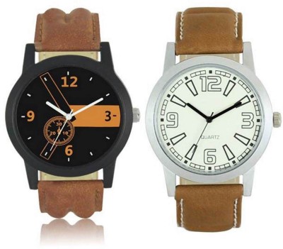FASHION POOL MENS MOST STYLISH & STUNNING ROUND ANALOG DIAL BLACK & ORANGE MULTI COLOR DIAL WATCH WITH FULL WHITE VINTAGE DIAL GRAPHICS WATCH WITH LIGHT & DARK BROWN COLOR LEATHER BELT WATCH FOR PROFESSIONAL & CASUAL WEAR WATCH FOR FESTIVAL SPECIAL Watch  - For Boys   Watches  (FASHION POOL)