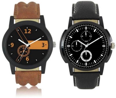 FASHION POOL MENS MOST STYLISH & STUNNING BIG SIZE ANALOG ROUND DIAL WATCH WITH BLACK & ORANGE COLOR COMBO WATCH WITH JET BLACK COLOR ROUND DIAL VINTAGE DIAL GRAPHICS WITH BLACK & BROWN COLOR LEATHER BELT FAST RUNNING FASTRACK COOL COMBO FOR PROFESSIONAL & CASUAL WEAR WATCH FOR FESTIVAL COLLECTION W   Watches  (FASHION POOL)