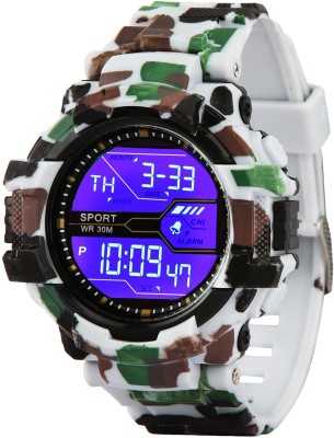 Addic Army White Attractive Digital sports Watch  - For Men   Watches  (Addic)