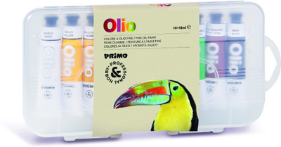 

Primo Oil Paint Colors for Kids ( 1 Set of 10 colors 18 ml each)