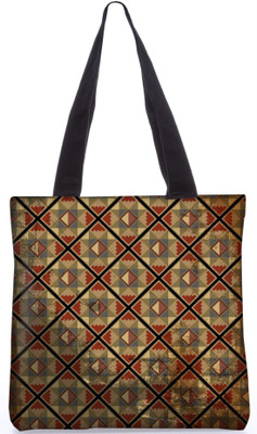 

Snoogg Indian Pattern Poly Canvas Fashion Handbag Shopping Shoulder Lunch Tote Bag For Women 21556 Shoulder Bag(Multicolor, 5 L)