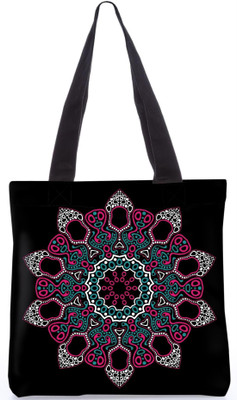 

Snoogg Indian Pattern Poly Canvas Fashion Handbag Shopping Shoulder Lunch Tote Bag For Women 23377 Shoulder Bag(Multicolor, 5 L)