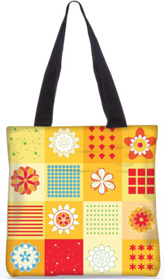 

Snoogg Indian Pattern Poly Canvas Fashion Handbag Shopping Shoulder Lunch Tote Bag For Women 22988 Shoulder Bag(Multicolor, 5 L)