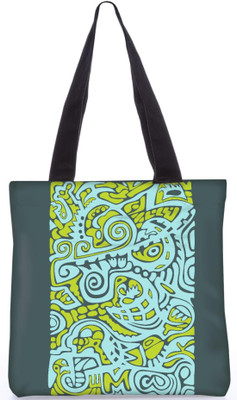 

Snoogg Indian Pattern Poly Canvas Fashion Handbag Shopping Shoulder Lunch Tote Bag For Women 21200 Shoulder Bag(Multicolor, 5 L)