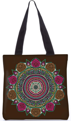 

Snoogg Indian Pattern Poly Canvas Fashion Handbag Shopping Shoulder Lunch Tote Bag For Women 23415 Shoulder Bag(Multicolor, 5 L)