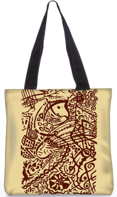 

Snoogg Indian Pattern Poly Canvas Fashion Handbag Shopping Shoulder Lunch Tote Bag For Women 22637 Shoulder Bag(Multicolor, 5 L)