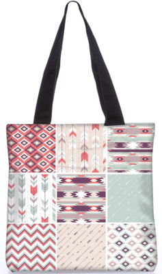 

Snoogg Indian Pattern Poly Canvas Fashion Handbag Shopping Shoulder Lunch Tote Bag For Women 21976 Shoulder Bag(Multicolor, 5 L)