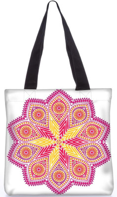 

Snoogg Indian Pattern Poly Canvas Fashion Handbag Shopping Shoulder Lunch Tote Bag For Women 23595 Shoulder Bag(Multicolor, 5 L)