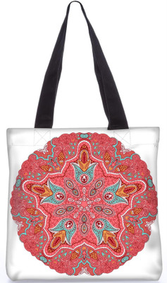 

Snoogg Indian Pattern Poly Canvas Fashion Handbag Shopping Shoulder Lunch Tote Bag For Women 23569 Shoulder Bag(Multicolor, 5 L)