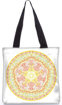 

Snoogg Indian Pattern Poly Canvas Fashion Handbag Shopping Shoulder Lunch Tote Bag For Women 23731 Shoulder Bag(Multicolor, 5 L)