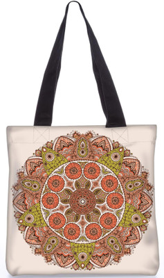 

Snoogg Indian Pattern Poly Canvas Fashion Handbag Shopping Shoulder Lunch Tote Bag For Women 23364 Shoulder Bag(Multicolor, 5 L)