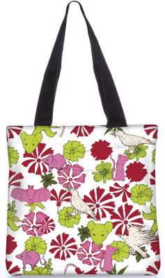

Snoogg Indian Pattern Poly Canvas Fashion Handbag Shopping Shoulder Lunch Tote Bag For Women 22990 Shoulder Bag(Multicolor, 5 L)