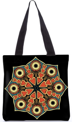 

Snoogg Indian Pattern Poly Canvas Fashion Handbag Shopping Shoulder Lunch Tote Bag For Women 23487 Shoulder Bag(Multicolor, 5 L)