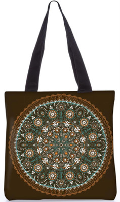 

Snoogg Indian Pattern Poly Canvas Fashion Handbag Shopping Shoulder Lunch Tote Bag For Women 23292 Shoulder Bag(Multicolor, 5 L)