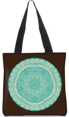 

Snoogg Indian Pattern Poly Canvas Fashion Handbag Shopping Shoulder Lunch Tote Bag For Women 23249 Shoulder Bag(Multicolor, 5 L)