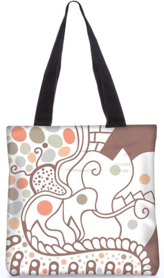 

Snoogg Indian Pattern Poly Canvas Fashion Handbag Shopping Shoulder Lunch Tote Bag For Women 22583 Shoulder Bag(Multicolor, 5 L)