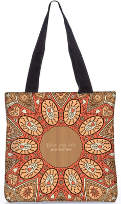 

Snoogg Indian Pattern Poly Canvas Fashion Handbag Shopping Shoulder Lunch Tote Bag For Women 23207 Shoulder Bag(Multicolor, 5 L)
