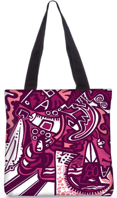 

Snoogg Indian Pattern Poly Canvas Fashion Handbag Shopping Shoulder Lunch Tote Bag For Women 22643 Shoulder Bag(Multicolor, 5 L)