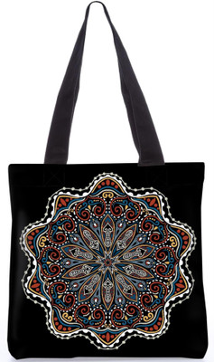 

Snoogg Indian Pattern Poly Canvas Fashion Handbag Shopping Shoulder Lunch Tote Bag For Women 23761 Shoulder Bag(Multicolor, 5 L)