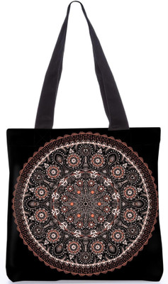 

Snoogg Indian Pattern Poly Canvas Fashion Handbag Shopping Shoulder Lunch Tote Bag For Women 23702 Shoulder Bag(Multicolor, 5 L)
