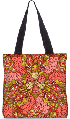 

Snoogg Indian Pattern Poly Canvas Fashion Handbag Shopping Shoulder Lunch Tote Bag For Women 23191 Shoulder Bag(Multicolor, 5 L)