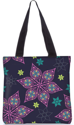 

Snoogg Indian Pattern Poly Canvas Fashion Handbag Shopping Shoulder Lunch Tote Bag For Women 23745 Shoulder Bag(Multicolor, 5 L)
