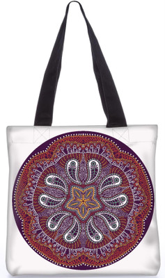 

Snoogg Indian Pattern Poly Canvas Fashion Handbag Shopping Shoulder Lunch Tote Bag For Women 23213 Shoulder Bag(Multicolor, 5 L)